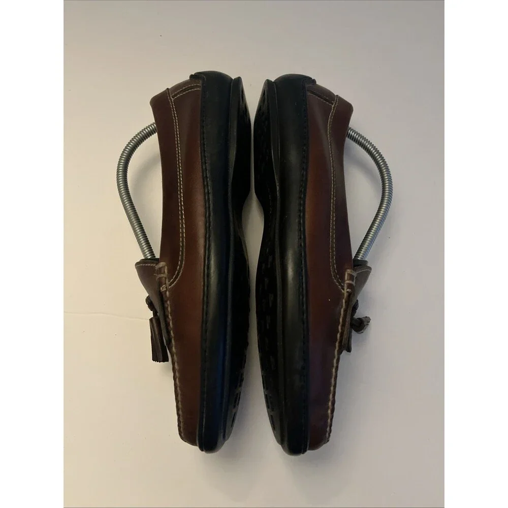 Cole Haan Country Brown Tassel Driving Loafers Shoes Men's Leather SZ 11